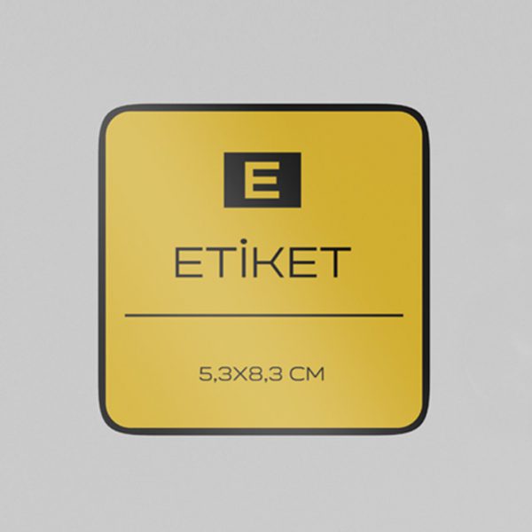 E – Etiket